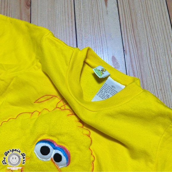 *RARE* Vintage 90s Sesame Street Big Bird Toddler Romper 3T – Raised 3D Applique - Picture 5 of 7